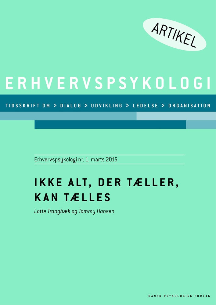Ikke alt, der tæller, kan tælles