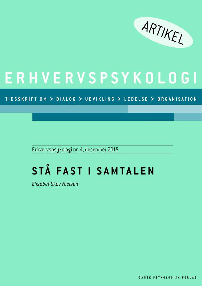 Stå fast i samtalen