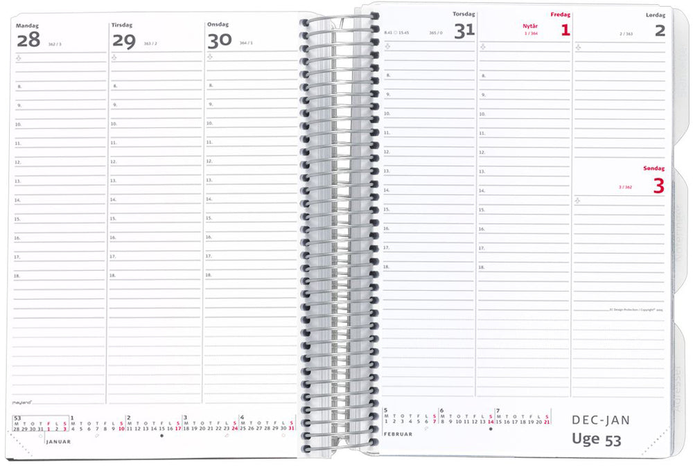 LÆRERKALENDER 17/18 MAYLAND SORT A5 UGE
