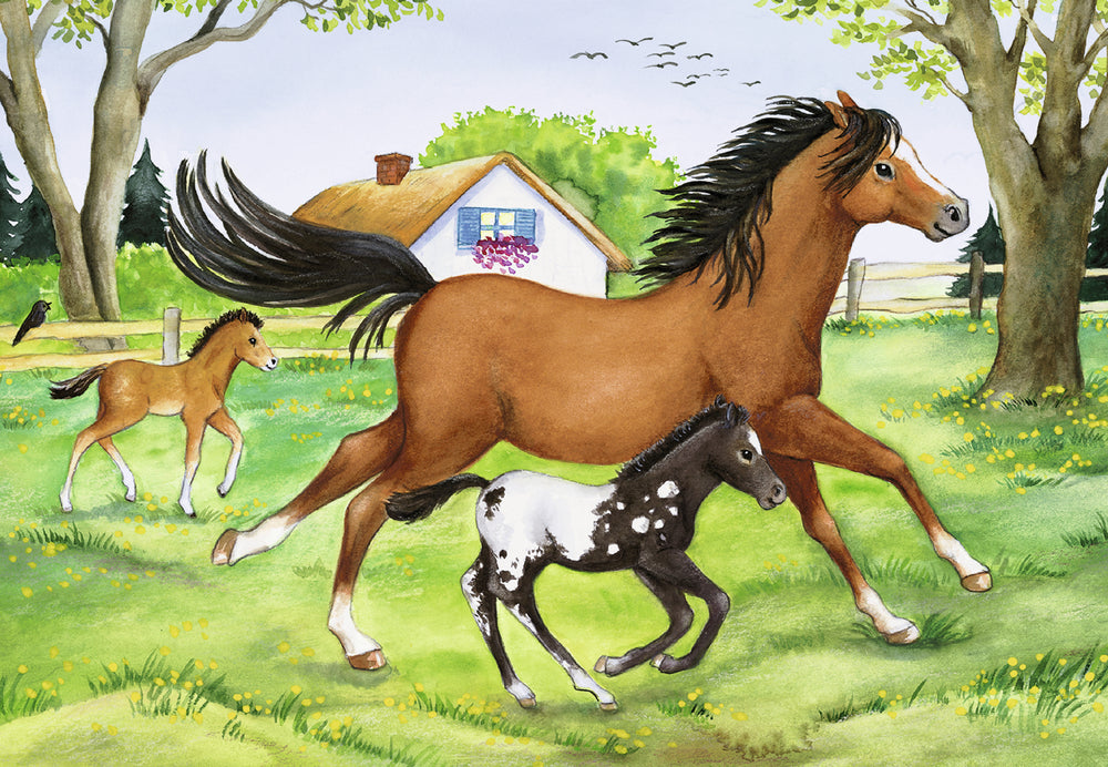 Puslespil world of horses 2x24 brikker