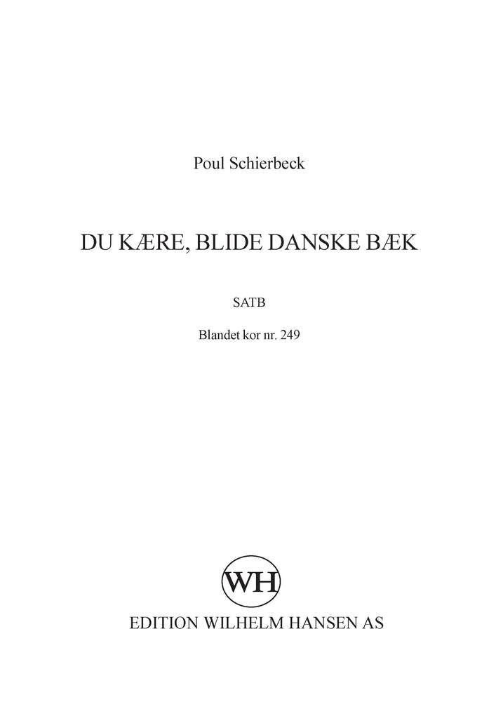 Du kære, blide danske bæk