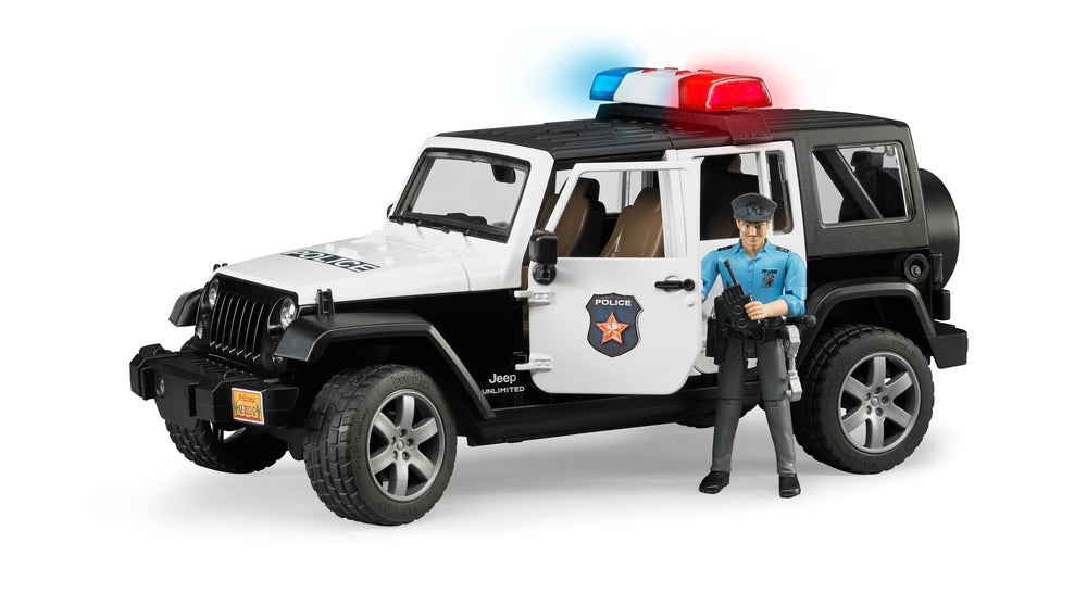 Bruder Jeep Wrangler Politibil med politimand