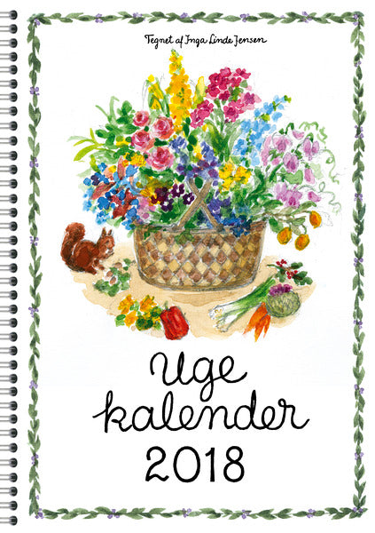 UGEKALENDERBOG PLAKATFORLAGET 9,5X17 2018