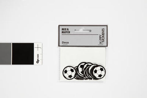 KARTONMÆRKAT 20STK SORT/HVID FODBOLD