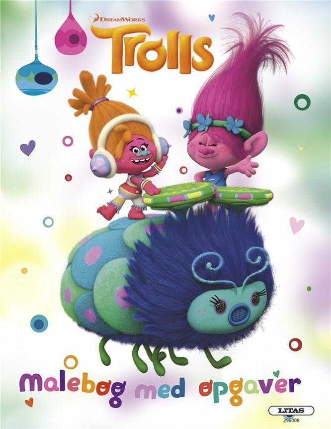 Trolls - malebog med opgaver