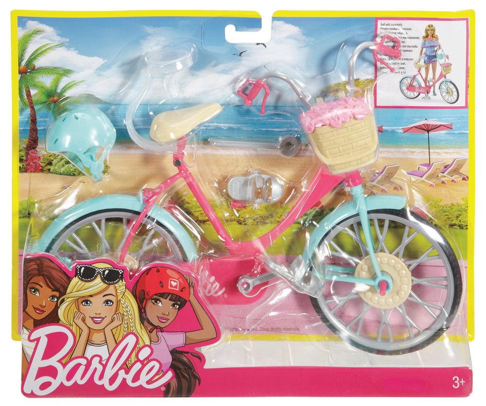 BARBIE CYKEL MED TILBEHØR