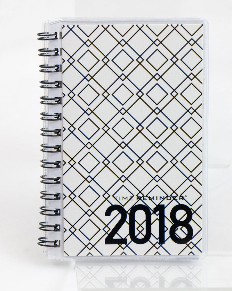 SPIRALKALENDER 2018 UGE MINI KÆDE SORT/HVID