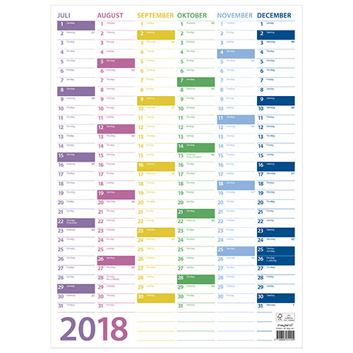 VÆGKALENDER TREND 2018 MAYLAND