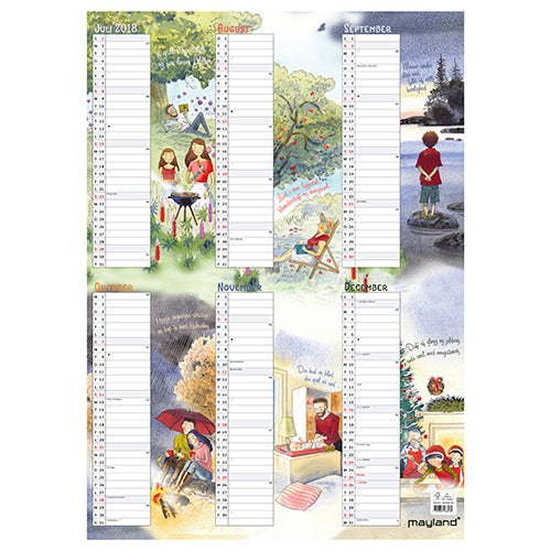 ÅRSKALENDER A3 ILL. 2018 MAYLAND