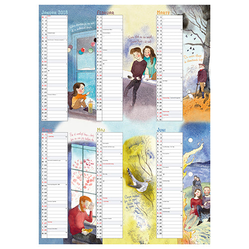 ÅRSKALENDER A3 ILL. 2018 MAYLAND