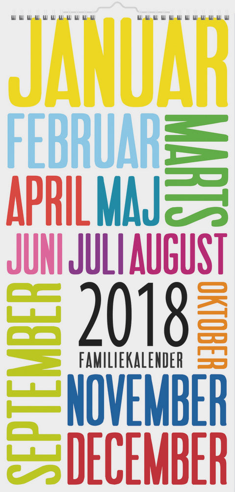 FAMILIEKALENDER TREND 2018 MAYLAND