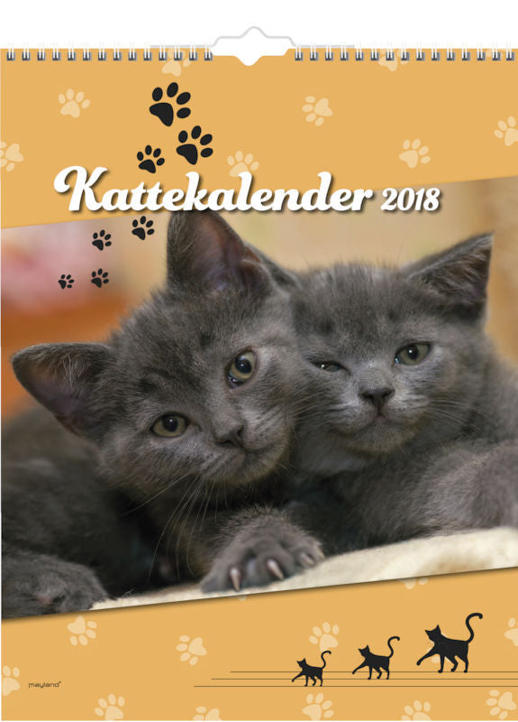 VÆGKALENDER KATTE 2018 MAYLAND