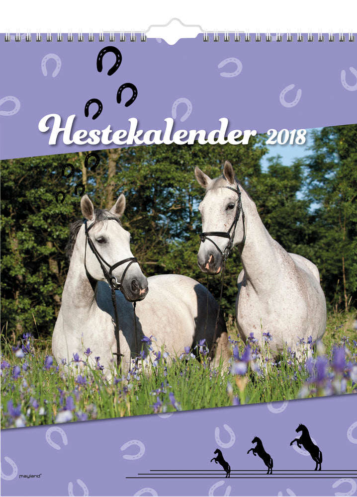 VÆGKALENDER HESTE 2018 MAYLAND
