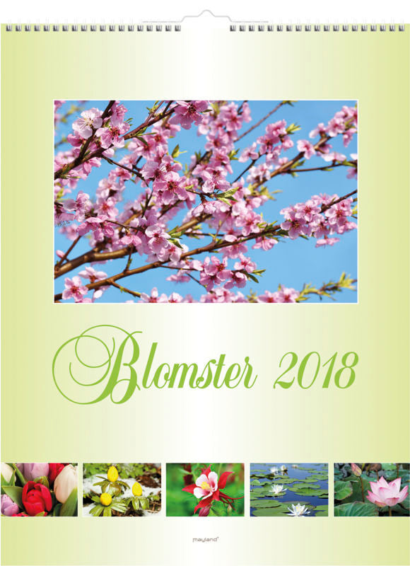VÆGKALENDER BLOMSTER 2018 MAYLAND