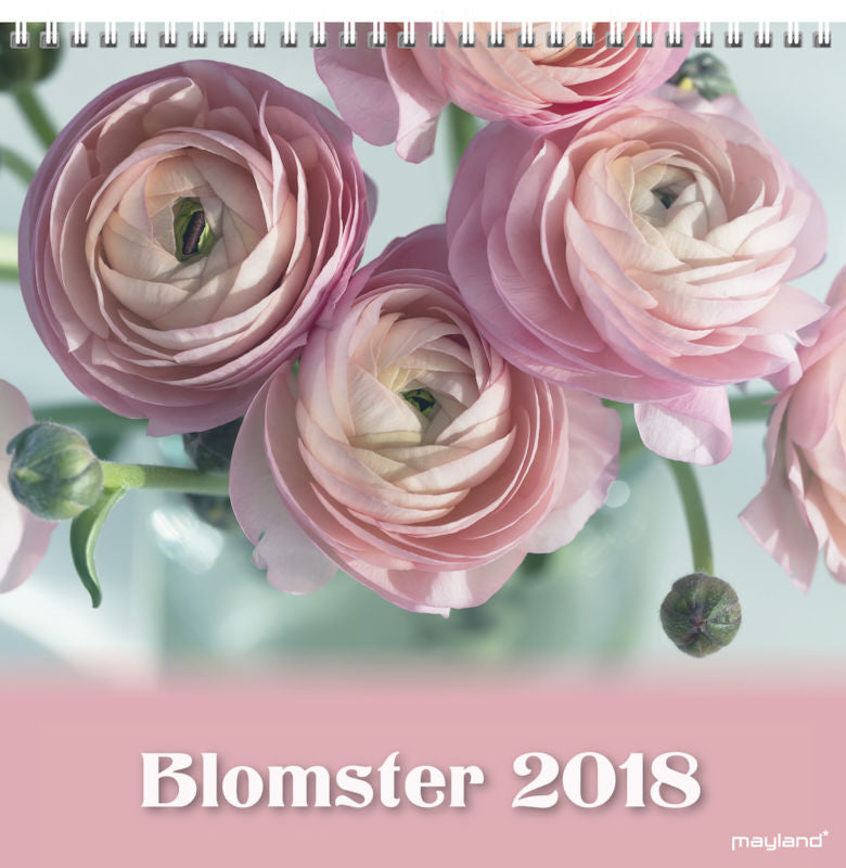 VÆGKALENDER BLOMSTER 2018 MAYLAND