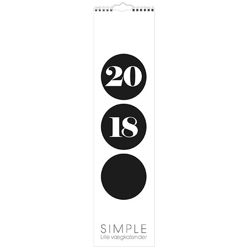 VÆGKALENDER SIMPLE 2018 MAYLAND