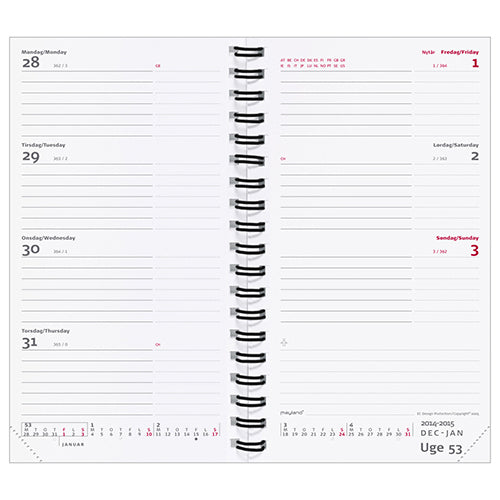 ECOLINE WEEKPLANNER SORT 2018 MAYLAND