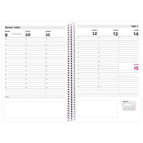 A5 UGEKALENDER PP 4 ILLU. 2018 MAYLAND