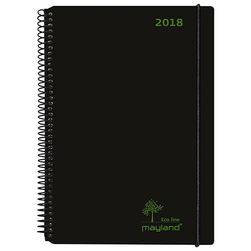 ECOLINE A6 UGEKALENDER SORT 2018 MAYLAND