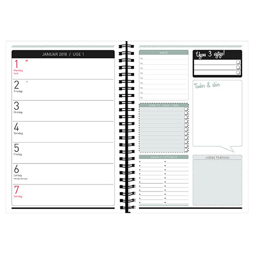 KALENDER UGE FÅ DET GJORT A5 2018 MAYLAND