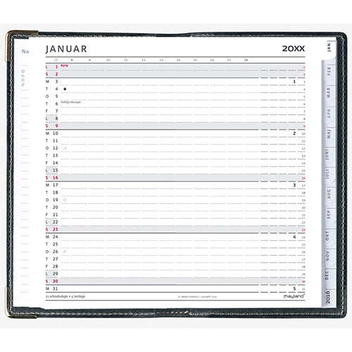 INDEX PLANNER REFILL 2018 MAYLAND
