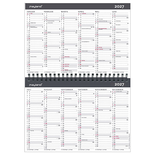 10 ÅRSKALENDER A5 2018 MAYLAND