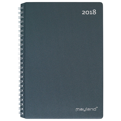 A5 UGEKALENDER GRÅ PP 2018 MAYLAND