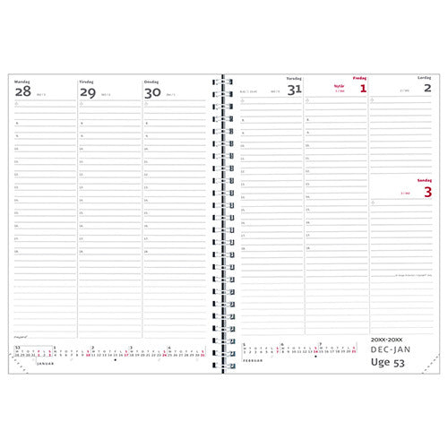 A5 UGEKALENDER GRÅ PP 2018 MAYLAND