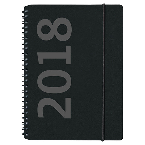 A5 UGEKALENDER SORT ÅR 2018 MAYLAND