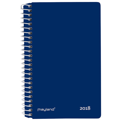 MINI SPIRALKALENDER 2 DAGE BLÅ PP 2018 MAYLAND