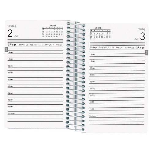 BASIC MINI SPIRALKALENDER 1 DAG GRÅ 2018 MAYLAND