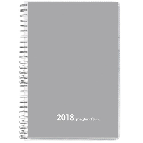 BASIC A5 UGEKALENDER GRÅ 2018 MAYLAND