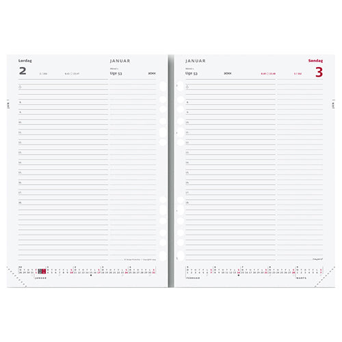 SYSTEM A5 DAGKALENDER REFILL 2018 MAYLAND