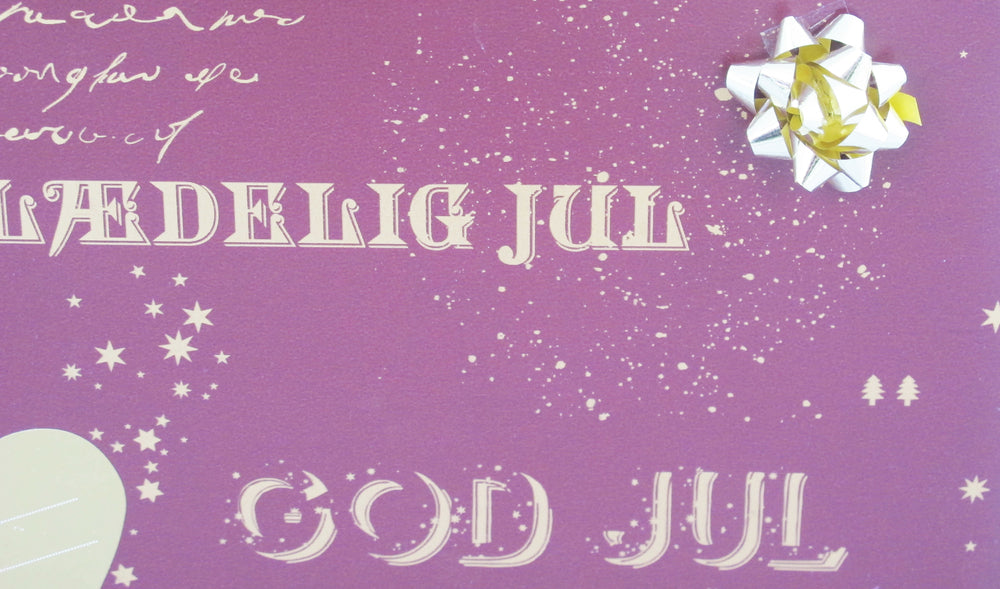 GAVEPAPIR BORDEAUX MED GULD METALLIC GOD JUL 3 M
