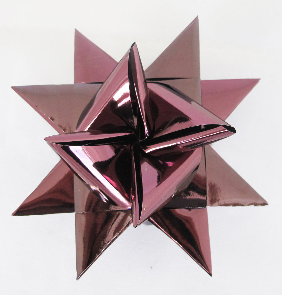 STJERNESTRIMLER GLITTER BORDEAUX 15 MM 24 STK