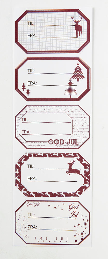 STICKERS TIL/FRA BORDEAUX RAMME 2 ARK