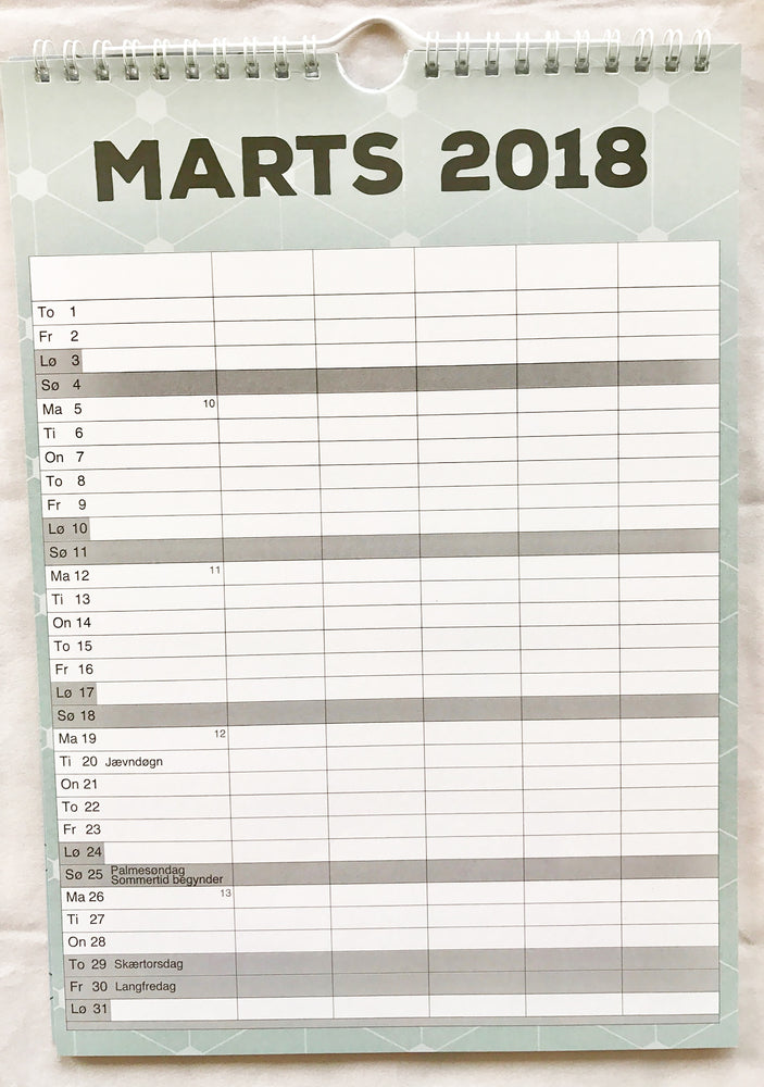 FAMILIEKALENDER 2018 A4 GRAFISK