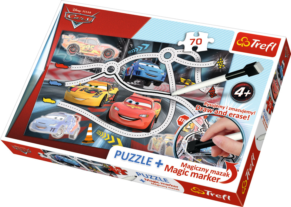 PUSLESPIL MED MAGISK PEN CARS 70 BRIKKER