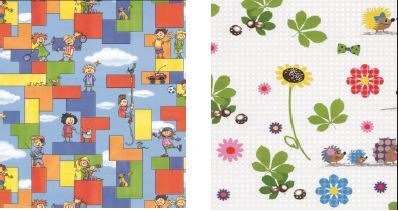 ØKONOM BØRN /PINDSVIN/BLOMSTER 80G 57CMX200M