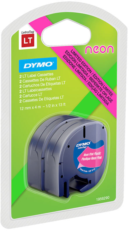 TAPE LETRA TAG 12MMX4M PLAST NEON