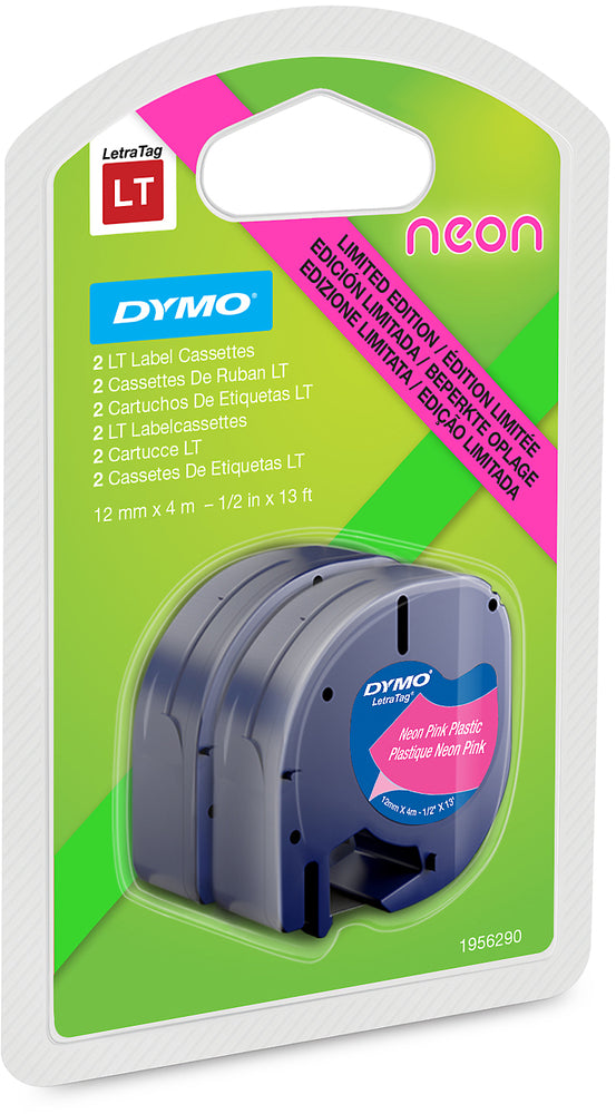 TAPE LETRA TAG 12MMX4M PLAST NEON
