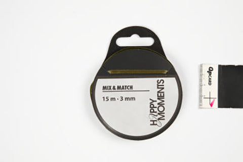 SATINBÅND 3MM 15M MØRK GRØN