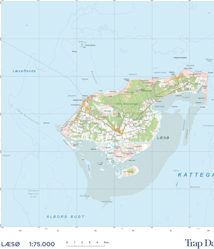 Trap Danmark: Kort over Læsø Kommune