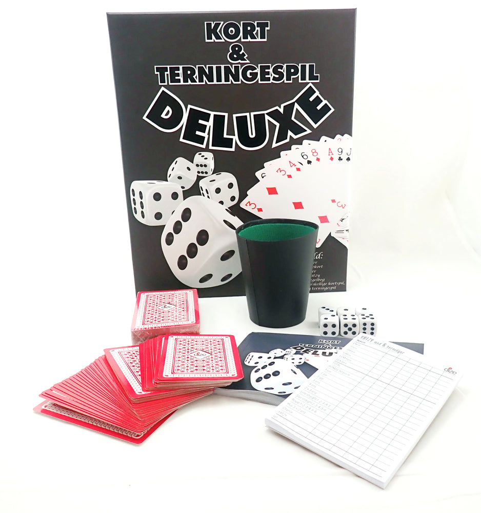 KORT OG TERNING SPIL DELUXE