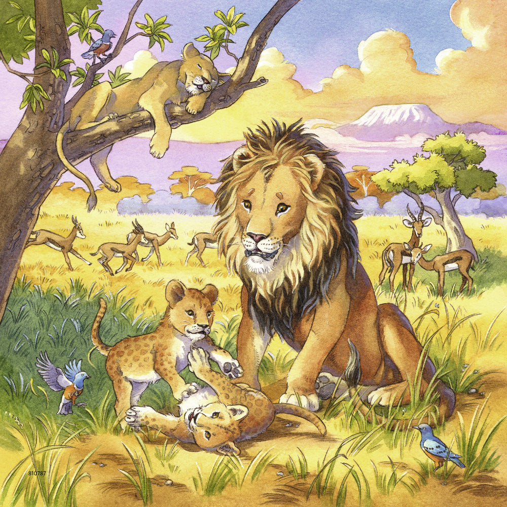 Puslespil wild animals 3X49 brikker