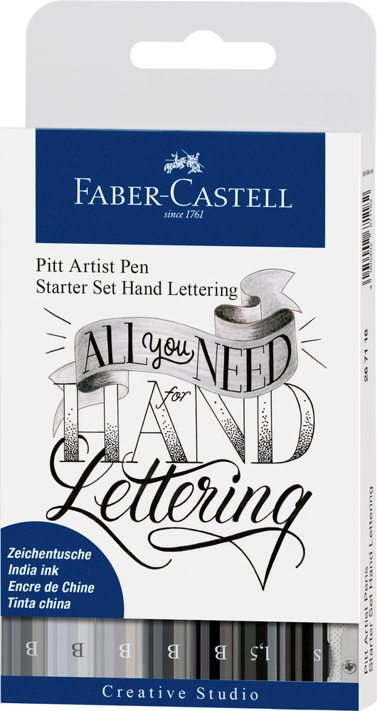 Handlettering sæt Faber-Castell 8 penne