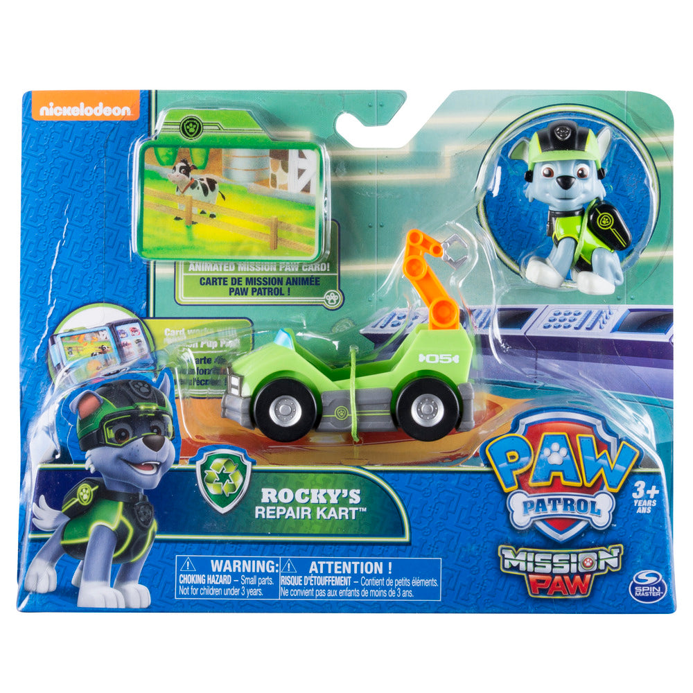 Paw patrol mini køretøj m. figurer ass.