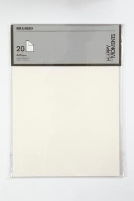 PAPIR RÅHVID A4 100G 20 ARK