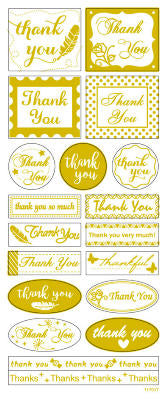 STICKERS GULD THANK YOU 1ARK 19STK