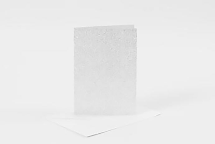 KORT OG KUVERTER SØLV GLITTER 4SÆT